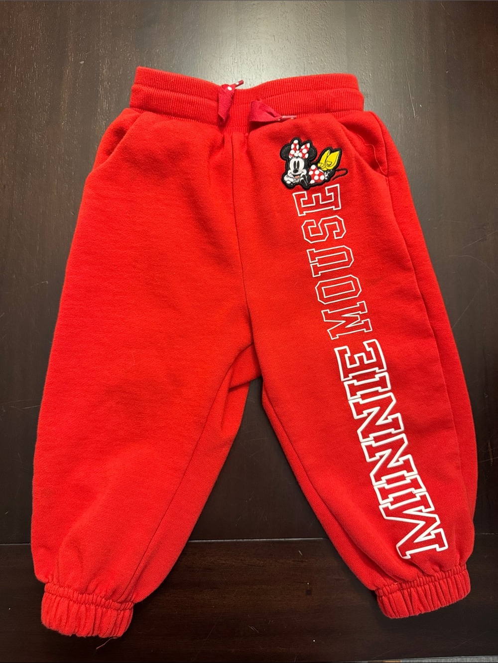 Disney Red Minnie Mouse Joggers for Kids